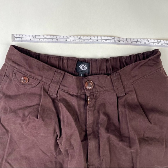 Magenta Dark Brown Chinos - Picture 7 of 7